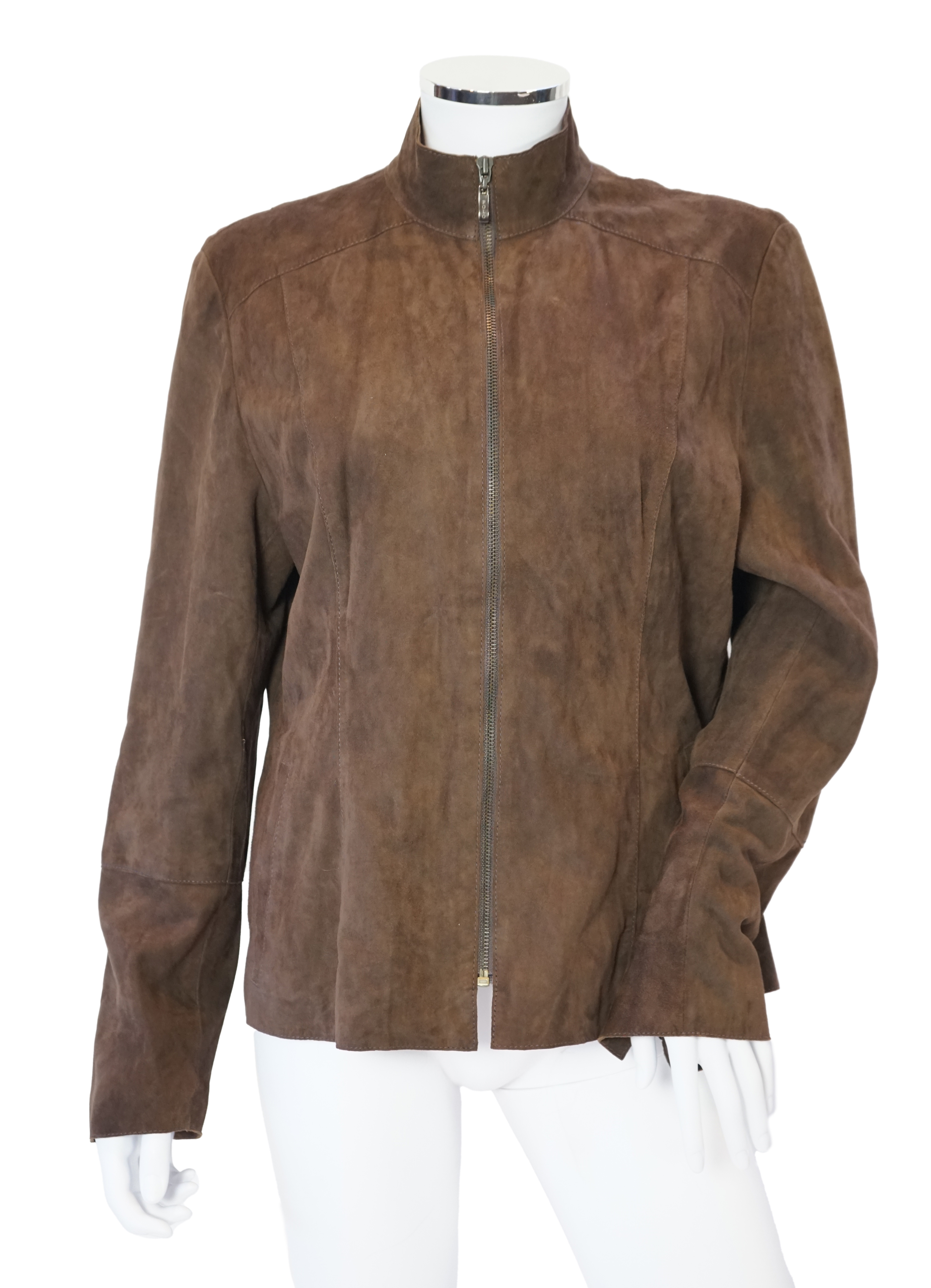 A Ralph Lauren, Polo Collection brown suede jacket, size EU 38